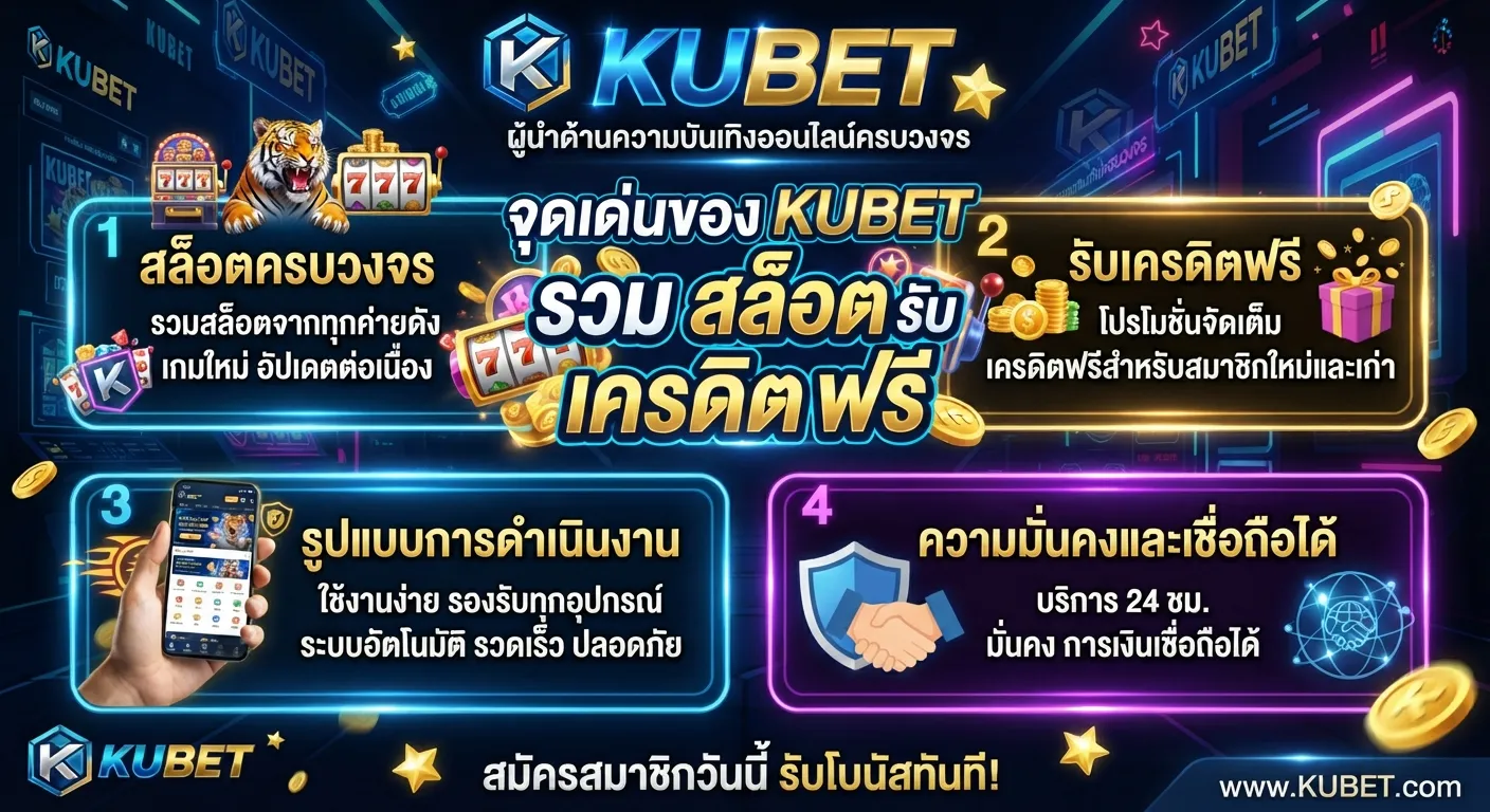จุดเด่นของ KUBET รวม สล็อต รับ เครดิต ฟรี